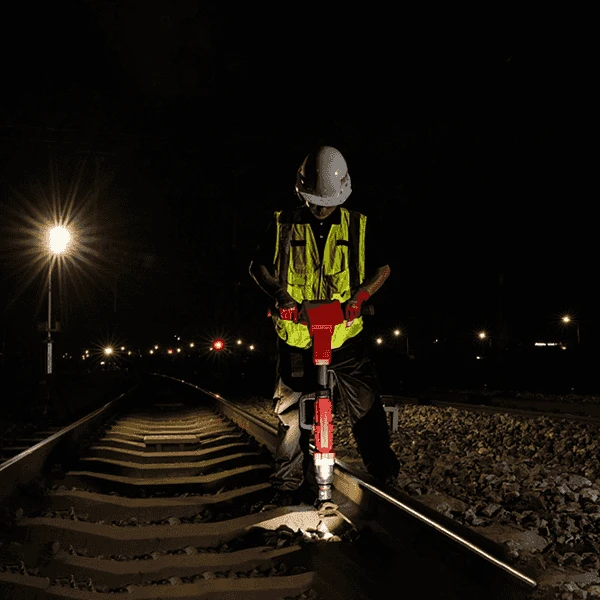 lightweight impact wrench for rail work